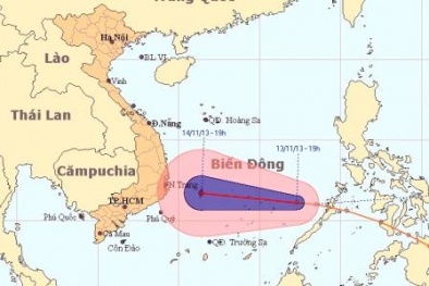 Bão số 15 có thể đổ vào Phú Yên - Ninh Thuận chiều mai